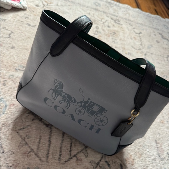 Coach Gray and Black Tote Bag - Picture 1 of 3